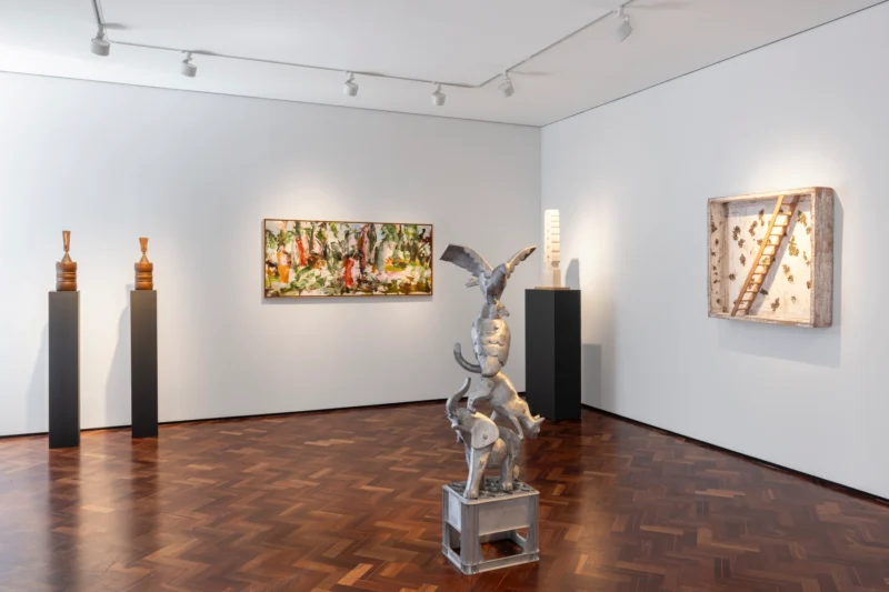 Installation shot from Totemic, @ Messums Org