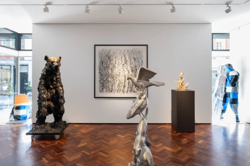 Installation shot from Totemic, @ Messums Org