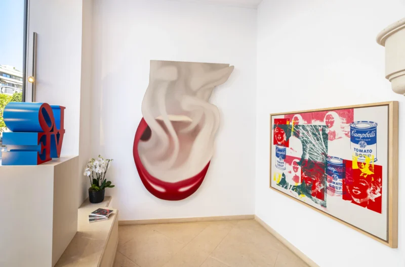 Installation shot from The Monaco Masters Show, American 80s: from Warhol to Basquiat, @ Opera Gallery