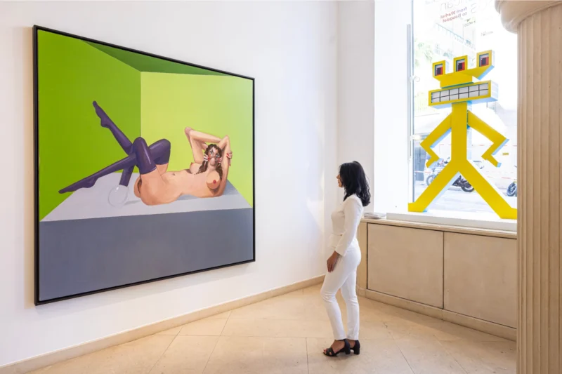 Installation shot from The Monaco Masters Show, American 80s: from Warhol to Basquiat, @ Opera Gallery