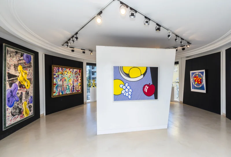 Installation shot from The Monaco Masters Show, American 80s: from Warhol to Basquiat, @ Opera Gallery