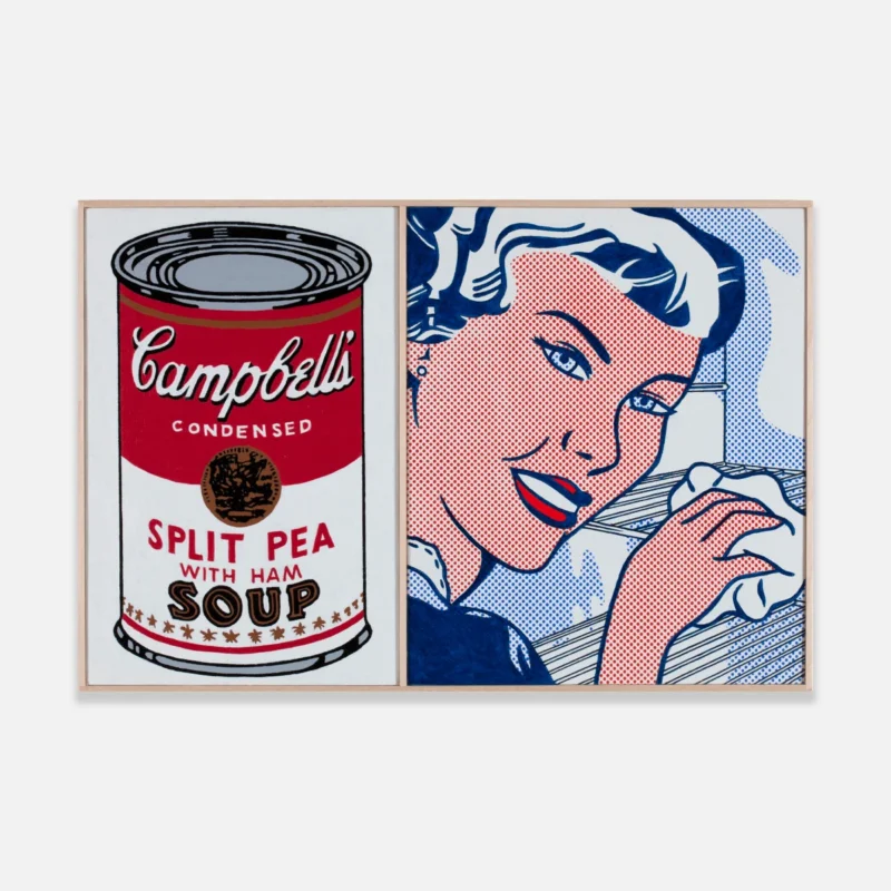 Richard Pettibone, Roy Lichtenstein, ‘The Refrigerator’, 1961 and Andy Warhol, ‘Large Campbell’s Soup Can, Split Pea, 1964, 2010