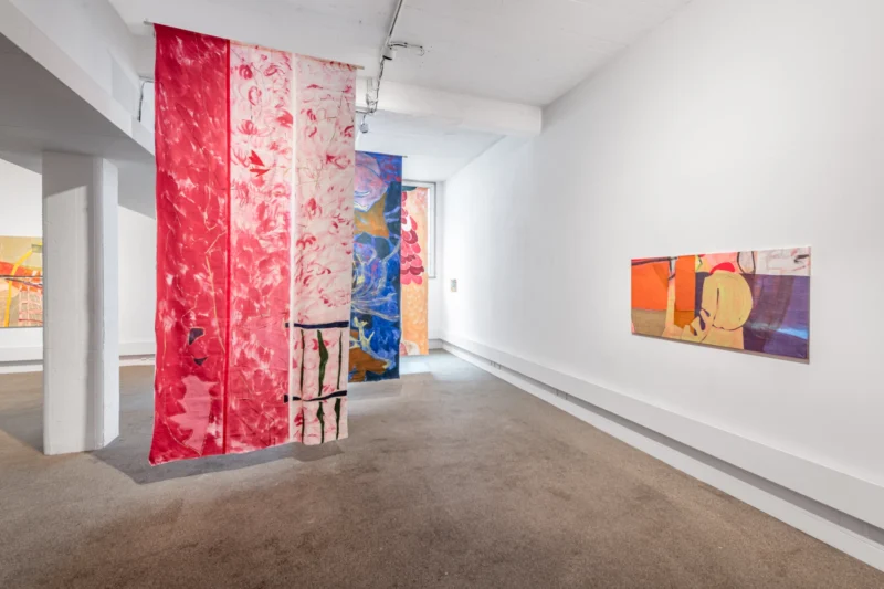 Installation shot from Charlotte Winifred Guérard: Cherry, cherry, @ Palmer Gallery