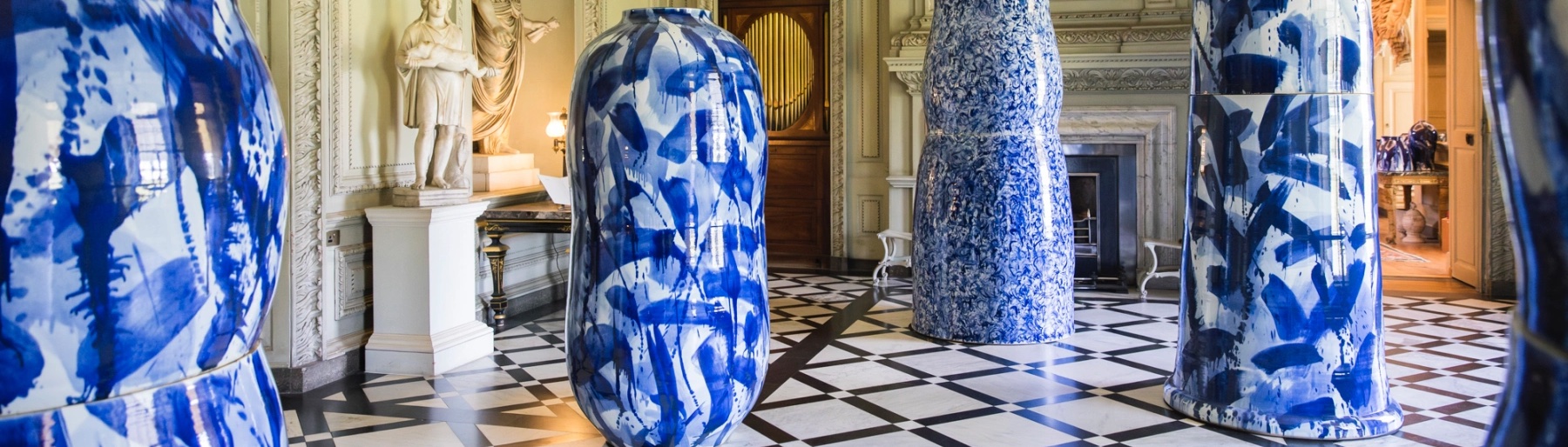 Image for our show of the day, Expressions in Blue: Monumental Porcelain by Felicity Aylieff, at Petworth House and Park