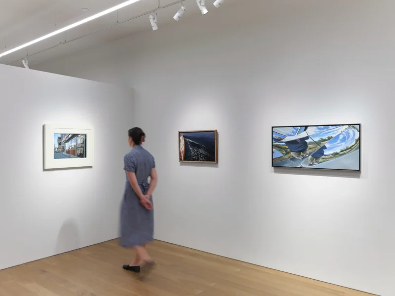 Installation shot from Richard Estes: My Camera Is My Sketchbook, @ Schoelkopf