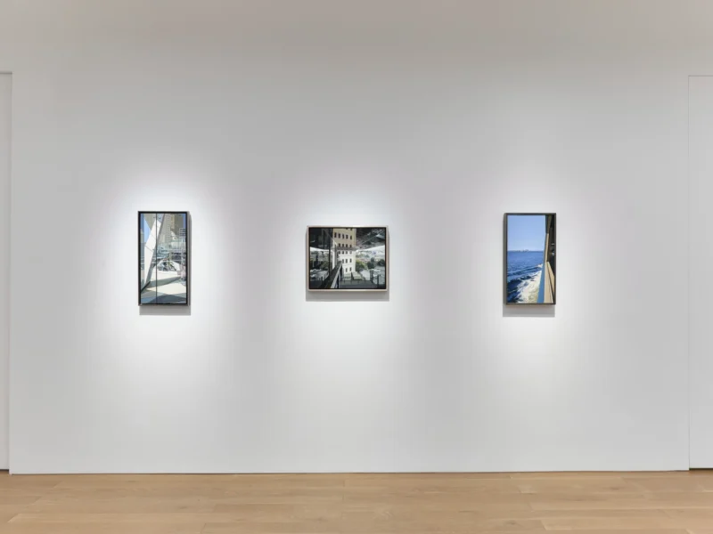Installation shot from Richard Estes: My Camera Is My Sketchbook, @ Schoelkopf