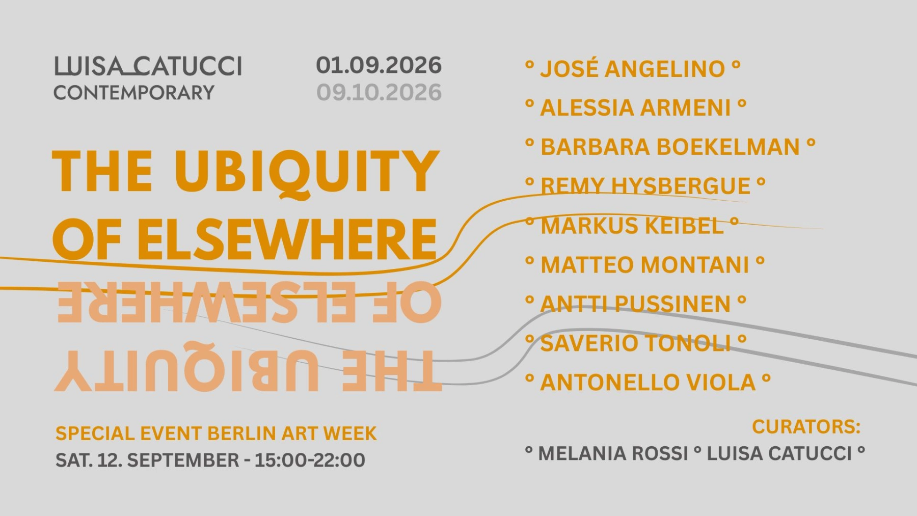 Image for The Ubiquity Of Elsewhere, at Luisa Catucci Contemporary