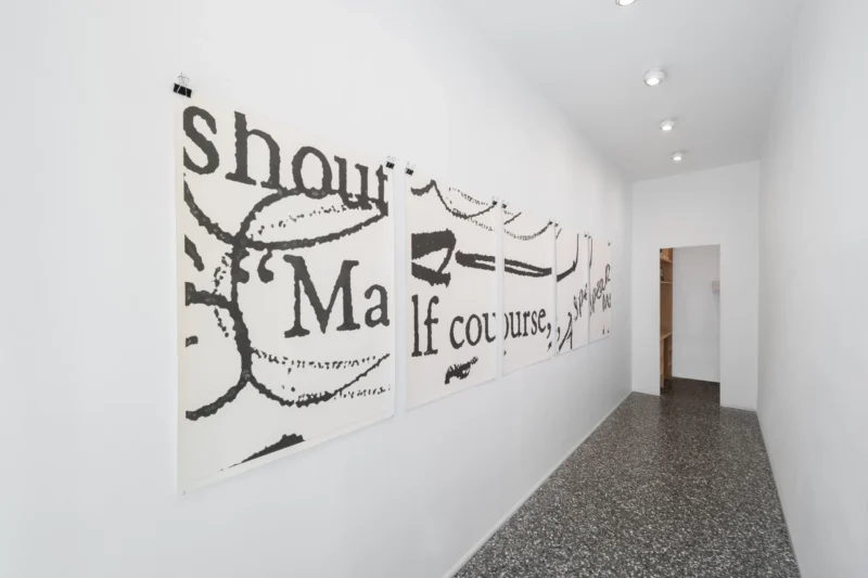 Installation shot from Molly Springfield: Commander Lowell, @ Zander Galerie