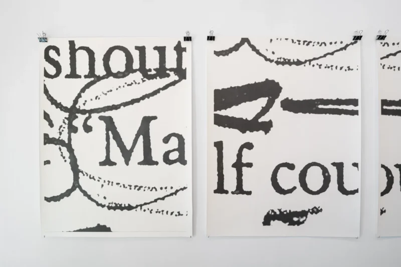 Installation shot from Molly Springfield: Commander Lowell, @ Zander Galerie