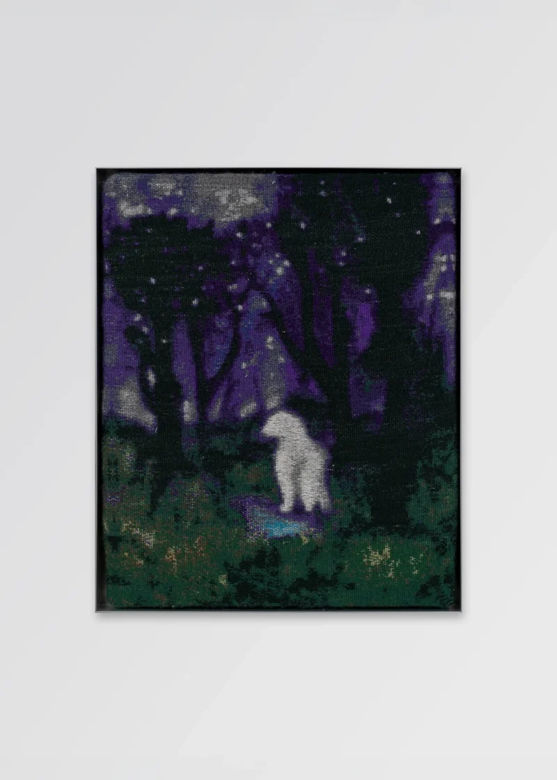 aurèce vettier, seraph in the heart of a magnificent forest of savoy beneath clear starry skies, 2025