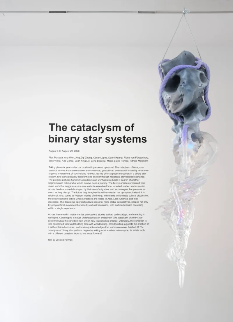Installation shot from The cataclysm of binary star systems, @ 603 Arts Foundation