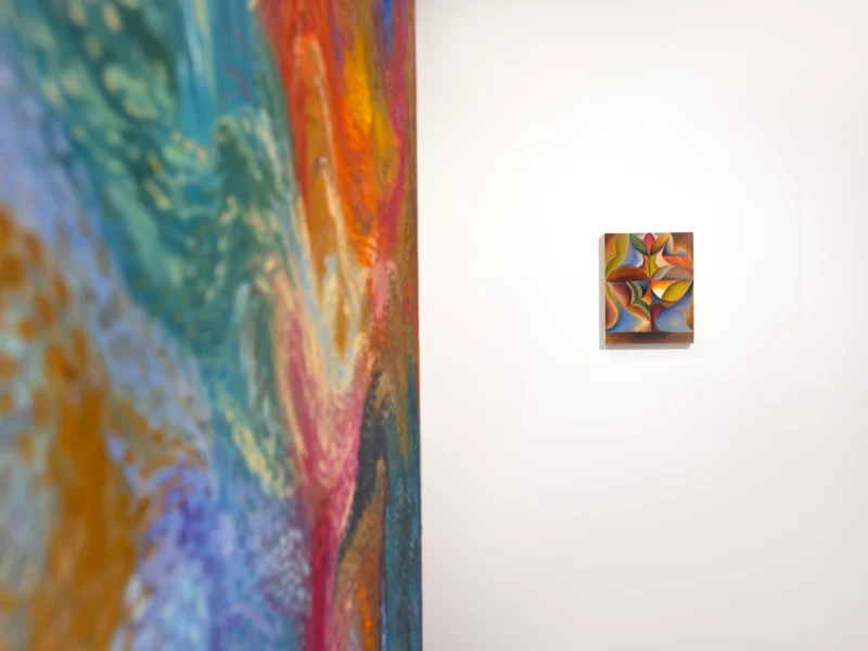 Installation shot from The cataclysm of binary star systems, @ 603 Arts Foundation