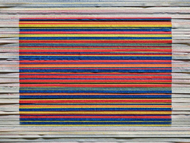 Abelardo Morell, Rectangle #2, Colored Tape and Paint, 2025
