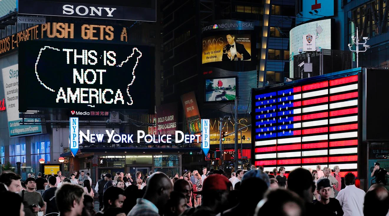 Image for Alfredo Jaar: A Logo for America, at Galerie Lelong