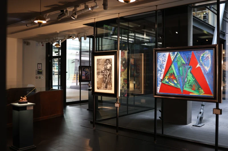 Installation shot from Approaching Abstraction, @ Alon Zakaim Fine Art