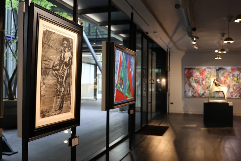 Installation shot from Approaching Abstraction, @ Alon Zakaim Fine Art