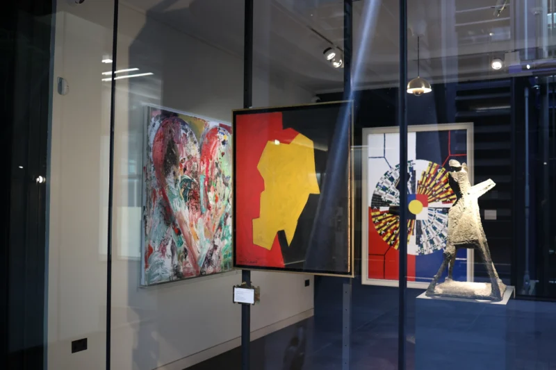 Installation shot from Approaching Abstraction, @ Alon Zakaim Fine Art