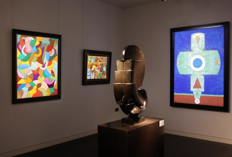 Installation shot from Approaching Abstraction, @ Alon Zakaim Fine Art