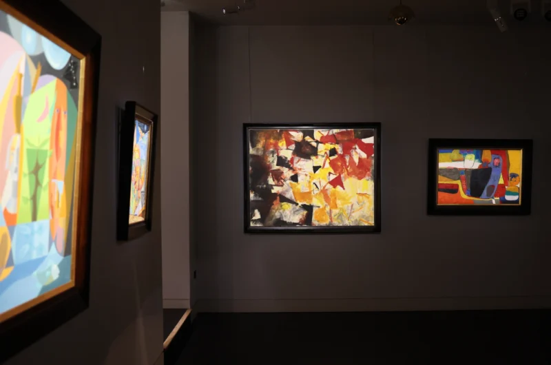 Installation shot from Approaching Abstraction, @ Alon Zakaim Fine Art