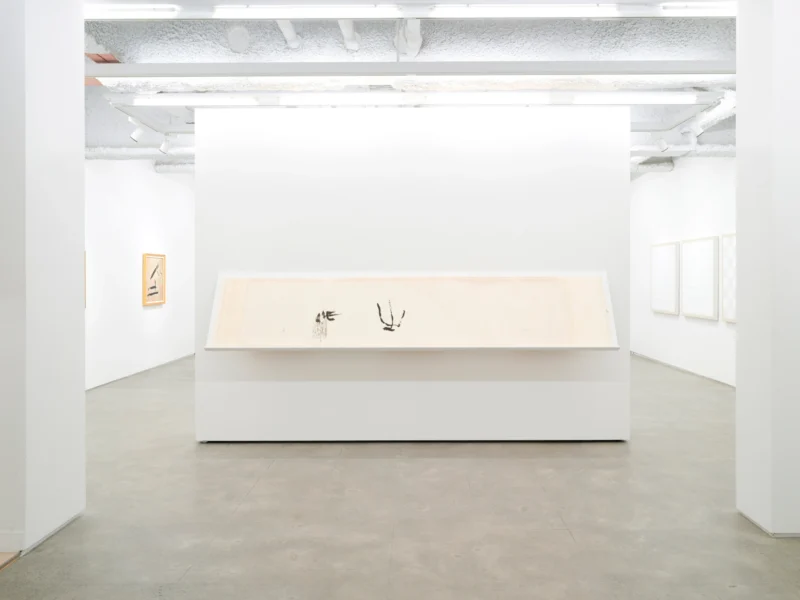 Installation shot from David Diao, Li Yuan-Chia, Chen Shiau-Peng, @ Each Modern