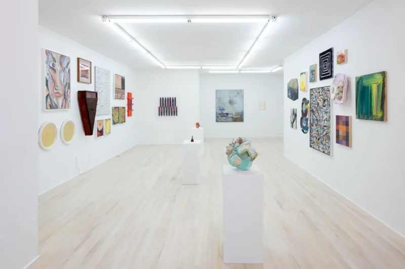 Installation shot from Builders, @ Halsey McKay Gallery