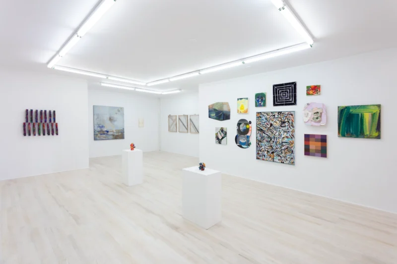 Installation shot from Builders, @ Halsey McKay Gallery