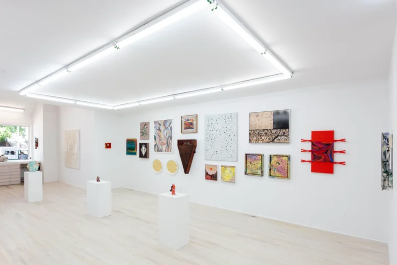 Installation shot from Builders, @ Halsey McKay Gallery