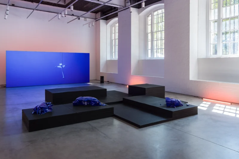 Installation shot from Elisa Giardina Papa: She Flickered In and Out of History, @ Institute of Contemporary Arts (ICA)