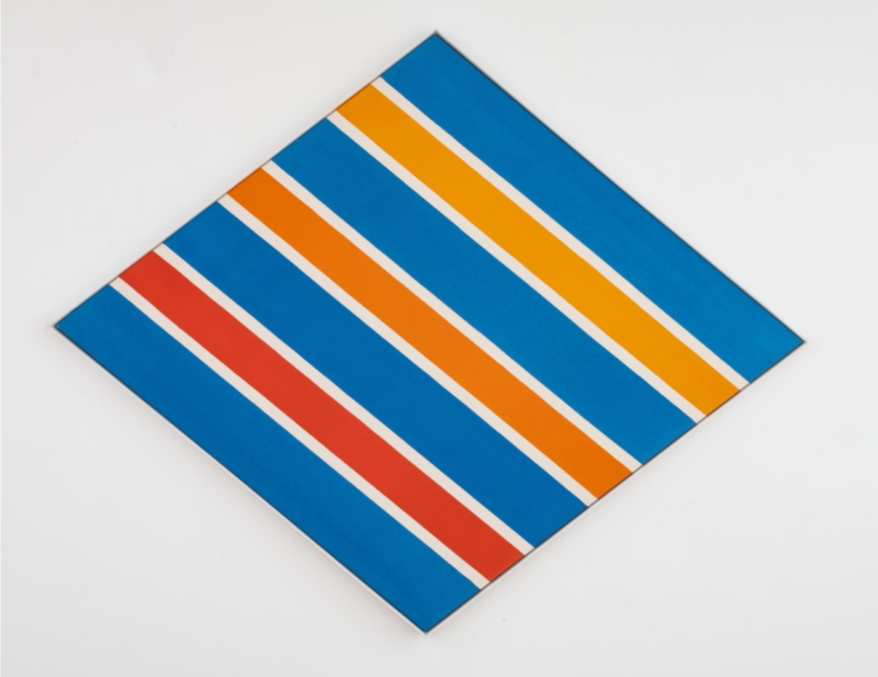 Kenneth Noland, Orange and Blue, 1966