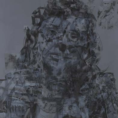 Image from Avery Singer. War_overlays, at Hauser & Wirth