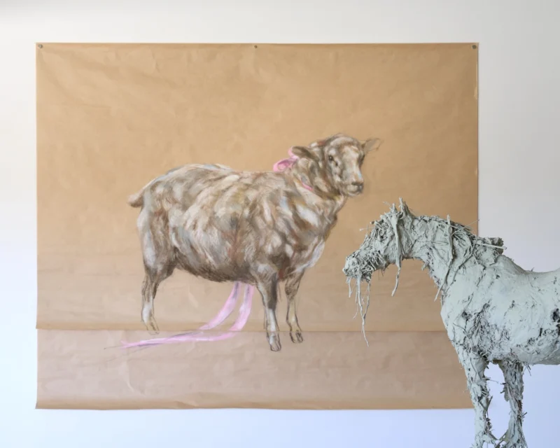 Installation shot from Nicola Hicks, @ Messums Org