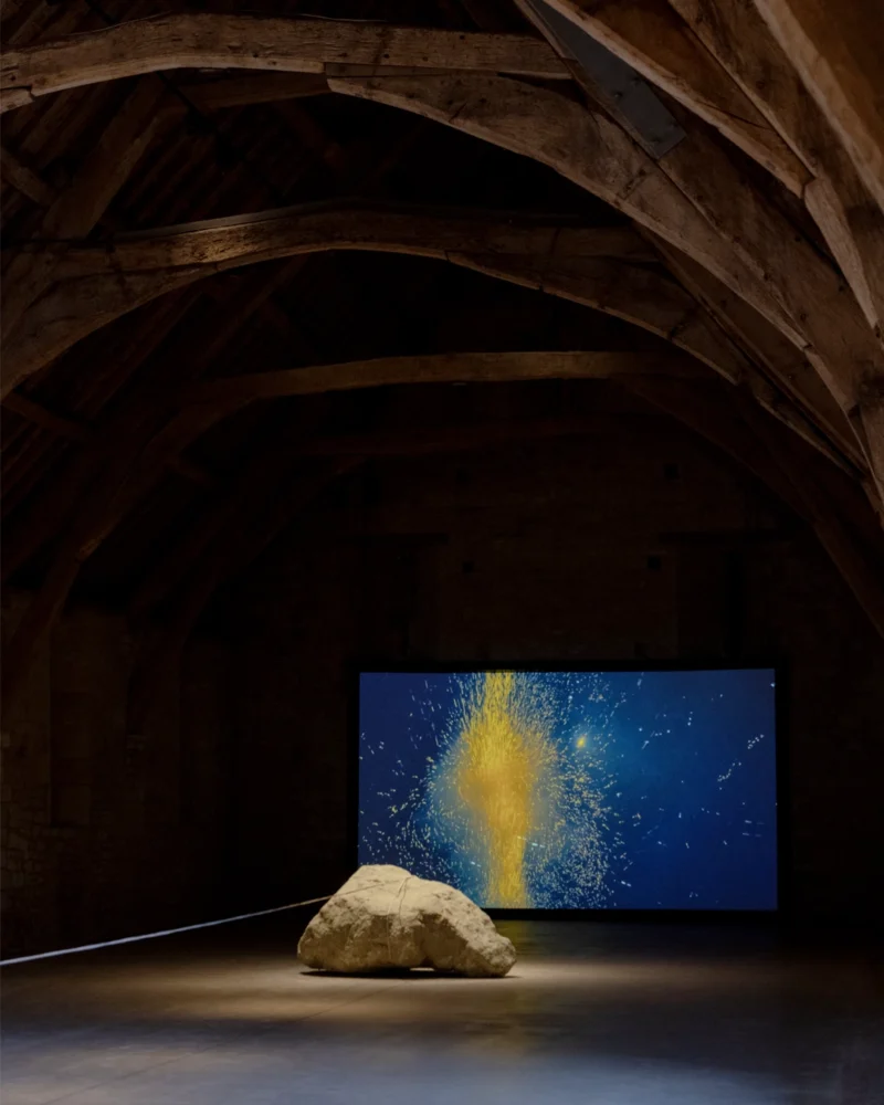 Installation shot from Peachey & Mosig: The Sky Has Already Fallen, @ Messums Org