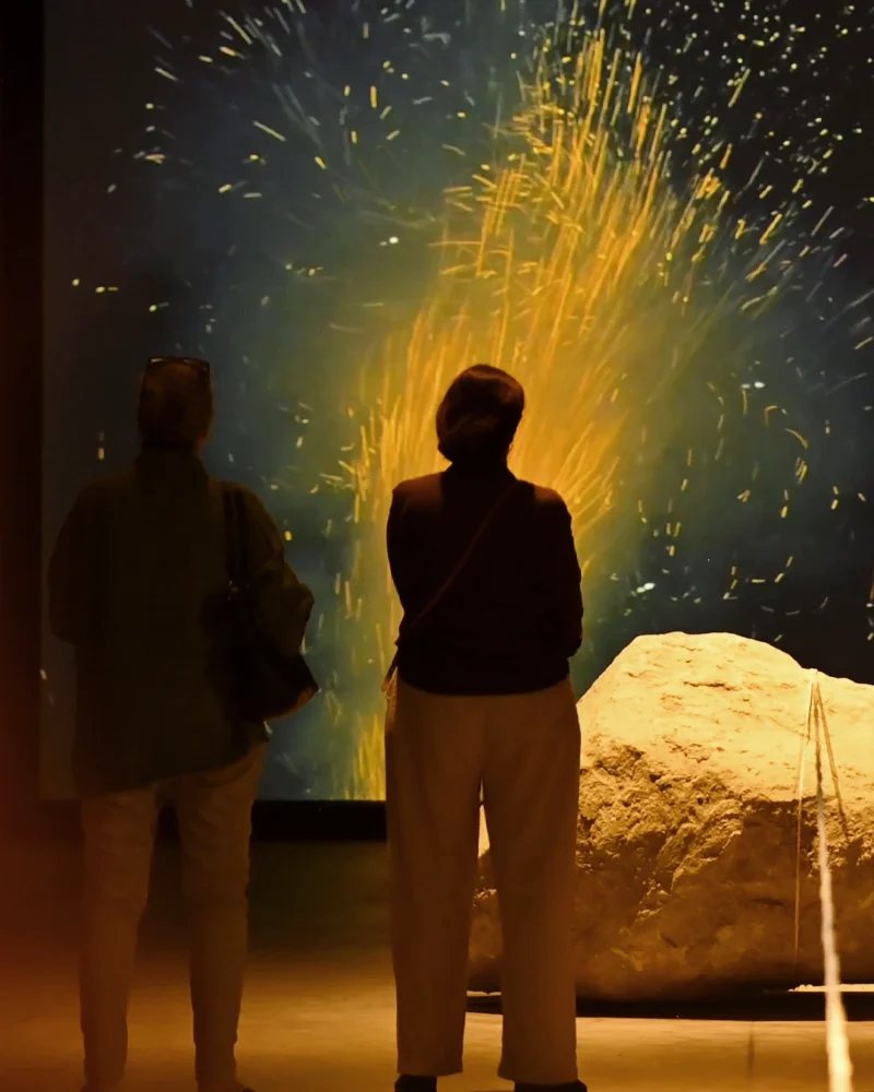Installation shot from Peachey & Mosig: The Sky Has Already Fallen, @ Messums Org