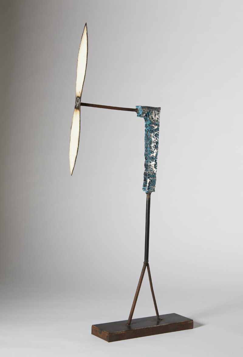 Josep Riera i Aragó, Silver and Turquoise Body Airplane, 2013