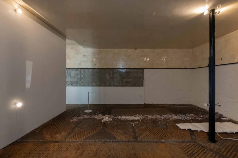 Installation shot from Jason Dodge, @ Sylvia Kouvali