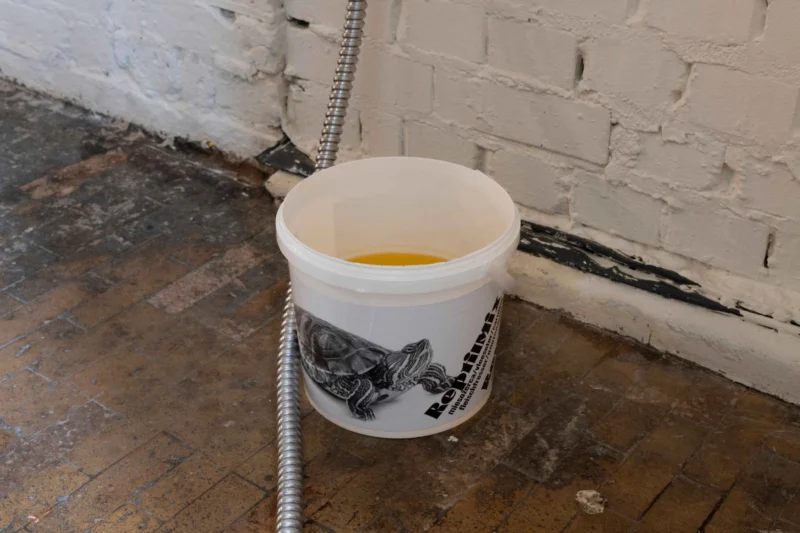 Installation shot from Jason Dodge, @ Sylvia Kouvali