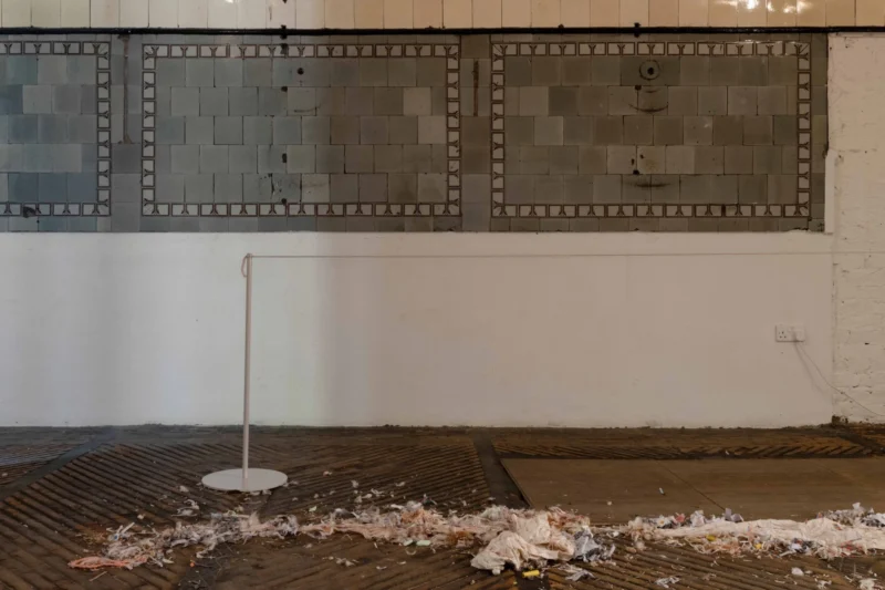 Installation shot from Jason Dodge, @ Sylvia Kouvali