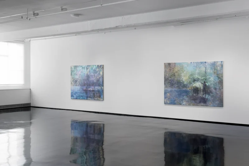 Installation shot from Danie Mellor: Awake (in the Dream), @ Tolarno Galleries