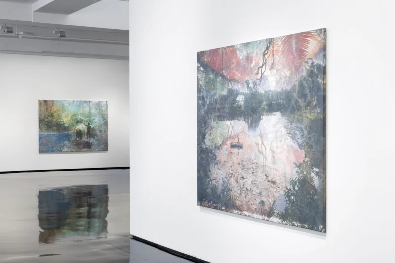 Installation shot from Danie Mellor: Awake (in the Dream), @ Tolarno Galleries
