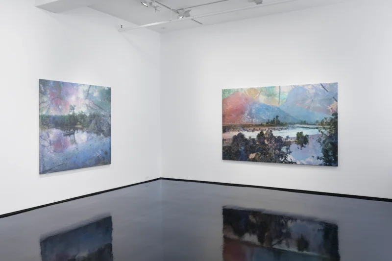 Installation shot from Danie Mellor: Awake (in the Dream), @ Tolarno Galleries