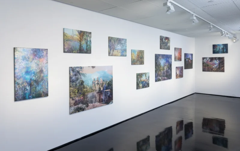 Installation shot from Danie Mellor: Awake (in the Dream), @ Tolarno Galleries