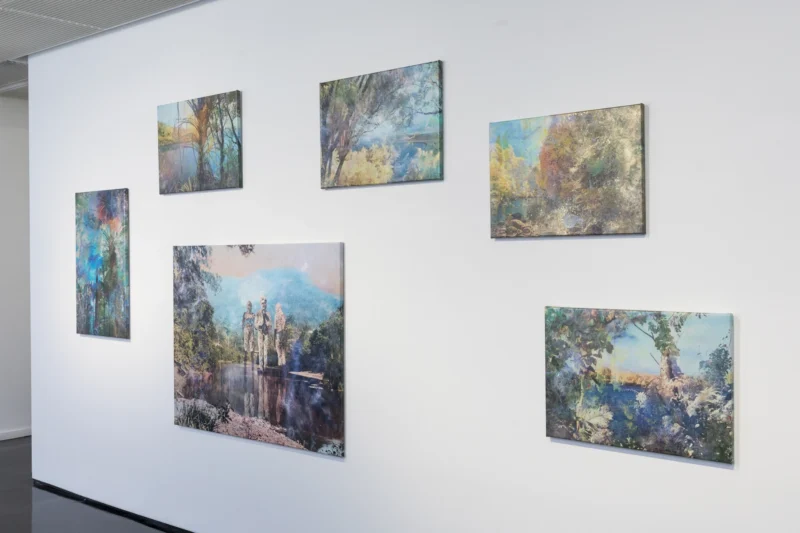 Installation shot from Danie Mellor: Awake (in the Dream), @ Tolarno Galleries