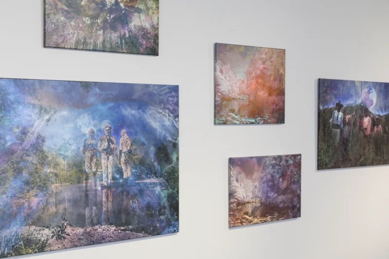 Installation shot from Danie Mellor: Awake (in the Dream), @ Tolarno Galleries