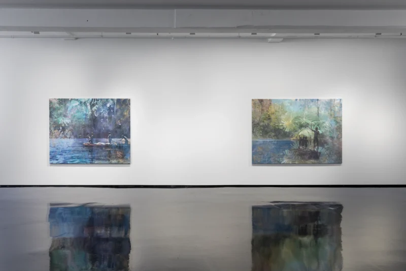 Installation shot from Danie Mellor: Awake (in the Dream), @ Tolarno Galleries