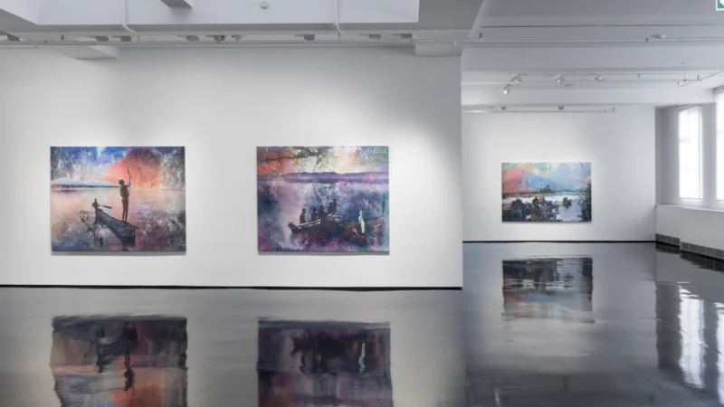 Installation shot from Danie Mellor: Awake (in the Dream), @ Tolarno Galleries