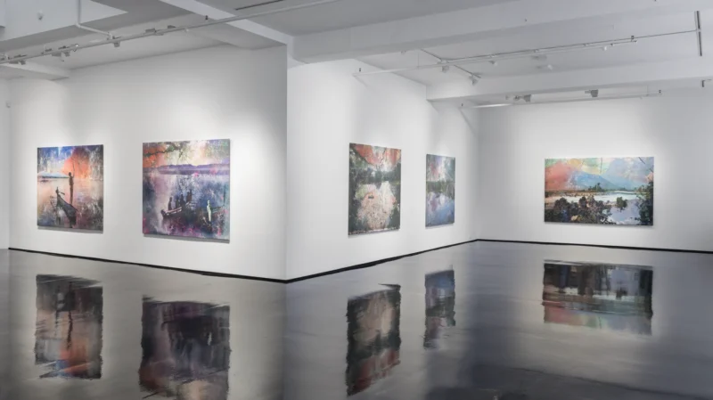 Installation shot from Danie Mellor: Awake (in the Dream), @ Tolarno Galleries