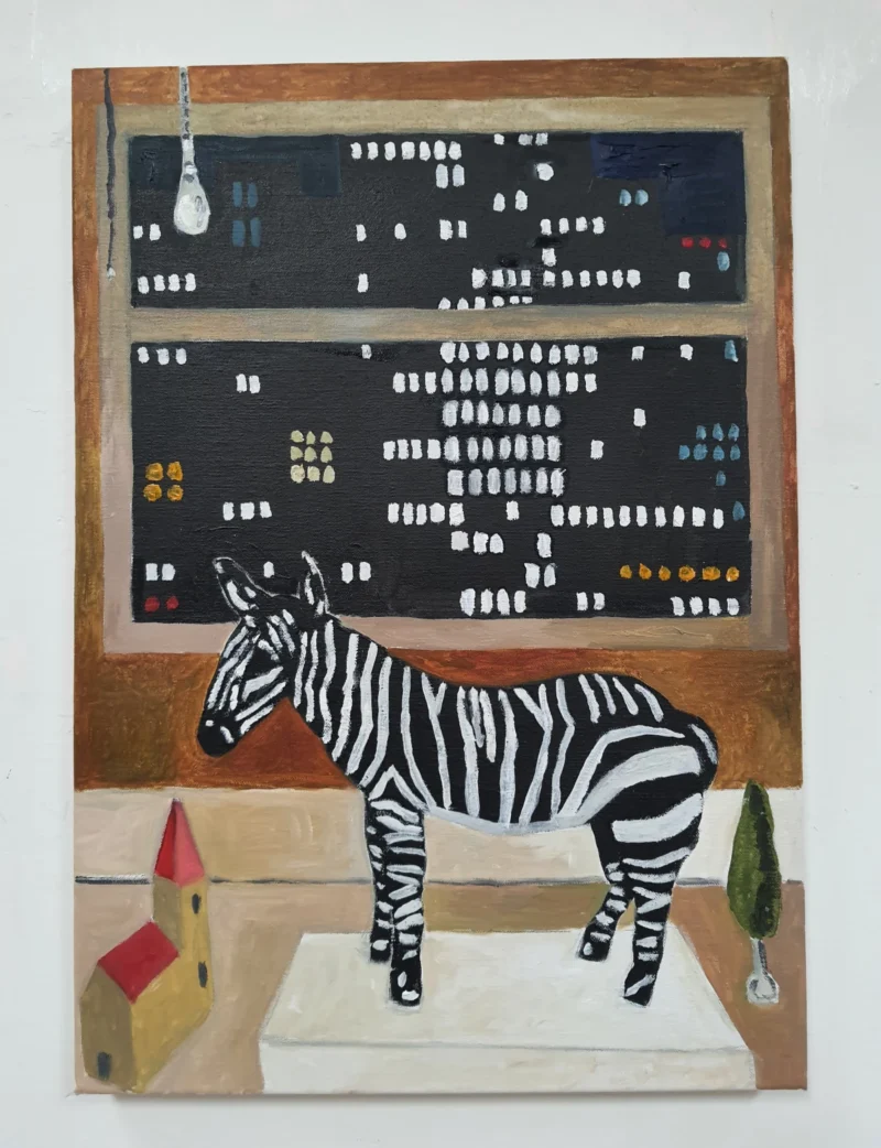 Emrys Williams, Zebra and City Lights, 2025