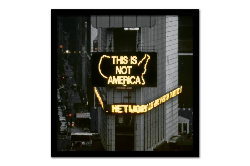 Alfredo Jaar, A Logo for America, 1987