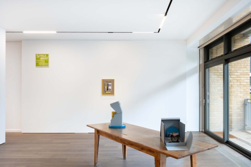 Installation shot from Lyndon Barrois Jr.: Desert of Promise, @ Alma Pearl