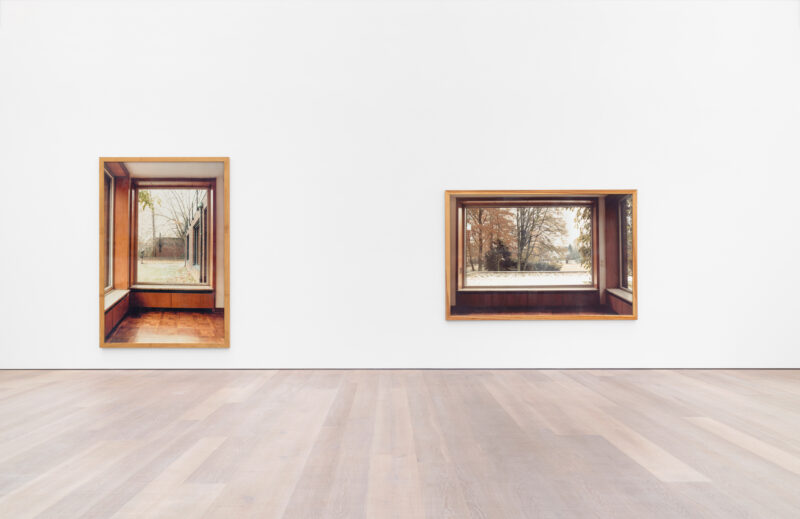 Installation shot from Günther Förg: Haus Lange, Krefeld, 1985, @ Galerie Bärbel Grässlin